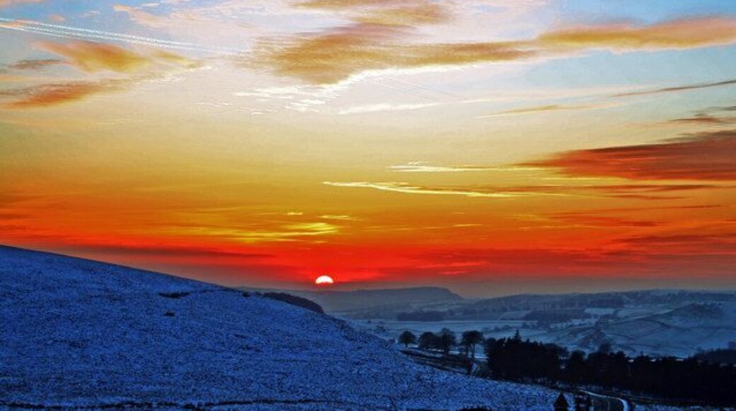 Sunset over the Cloud Taken from the Congleton to Buxton road
