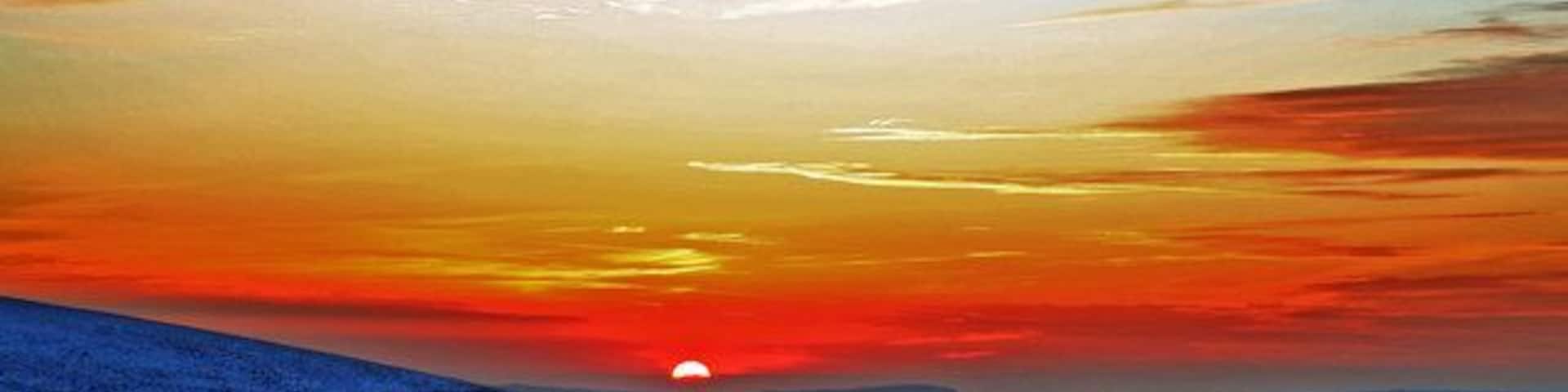 Sunset over the Cloud Taken from the Congleton to Buxton road