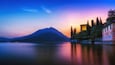 Summer sunset at Lake Como Varrena 2017