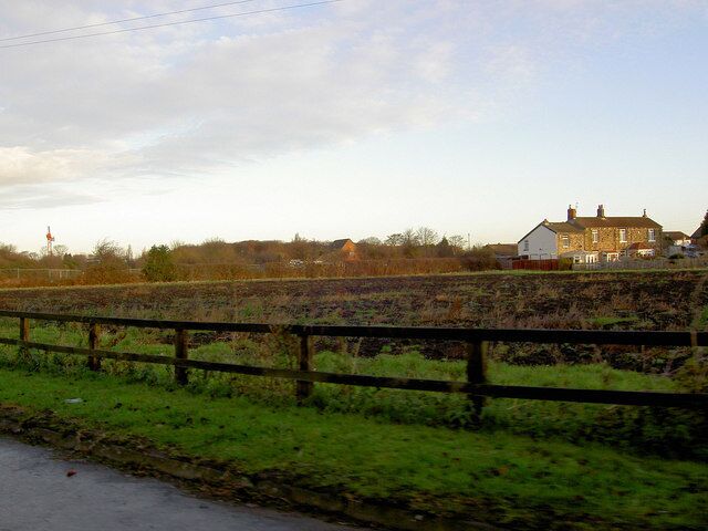 Rhubarb field in Winter This area of West Yorkshire is famed for its rhubarb production.