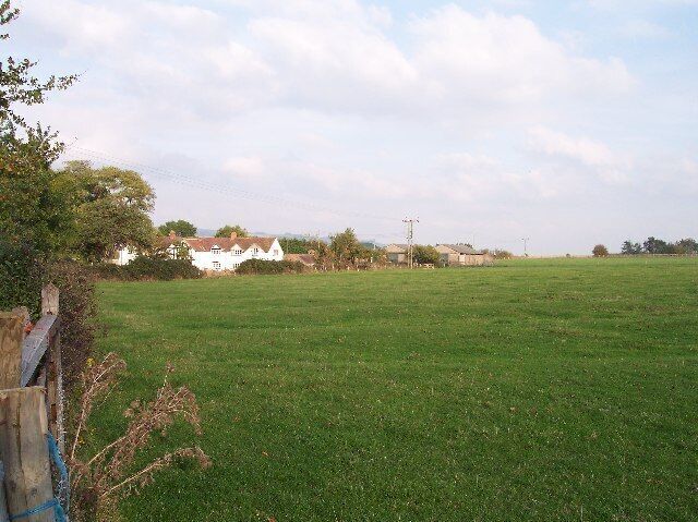 Carrant Farm. With medieval ridge and furrow still remaining in the meadow.