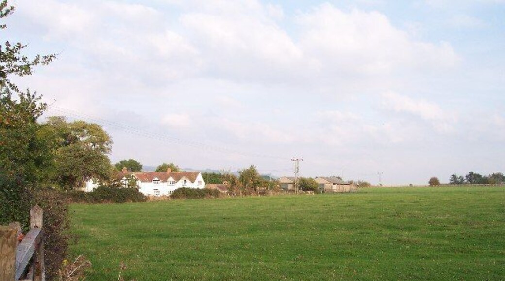 Carrant Farm. With medieval ridge and furrow still remaining in the meadow.