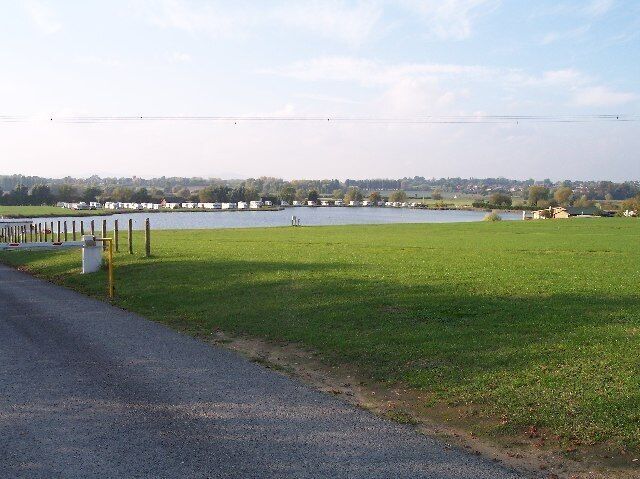Croft Farm Leisure and Water Park. Looking NW. Making good use of old gravel pits.