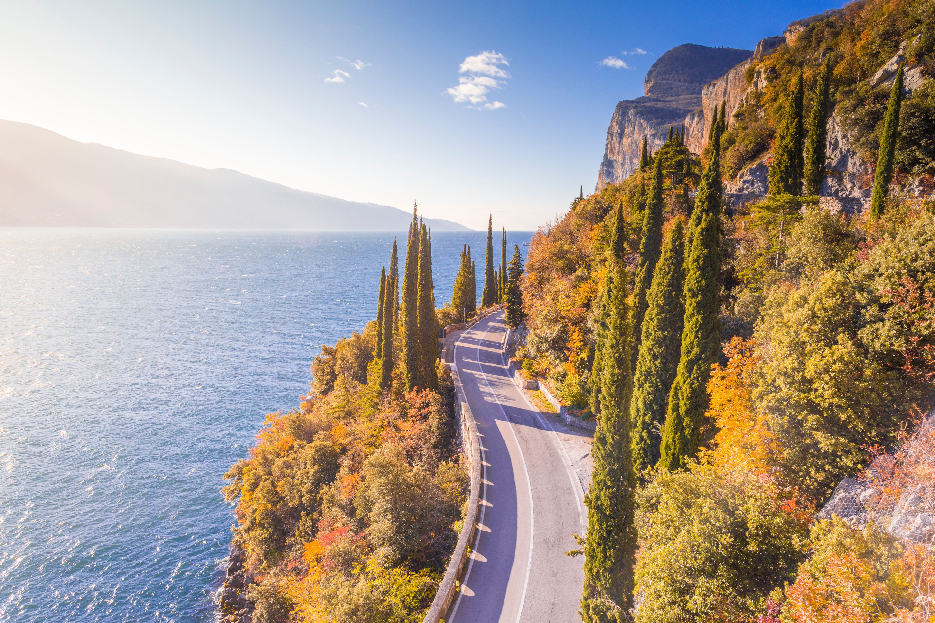 Gardesana Occidentale scenic route, Garda Lake, Brescia province, Lombardy, Italy
