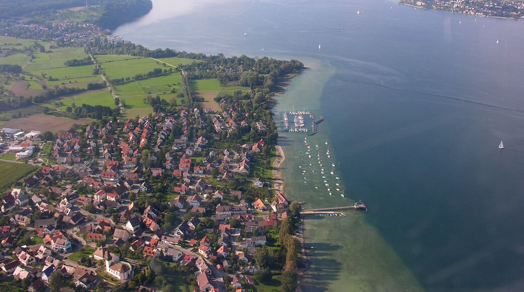 Germany, Baden-Württemberg, aerial view of Dingelsdorf