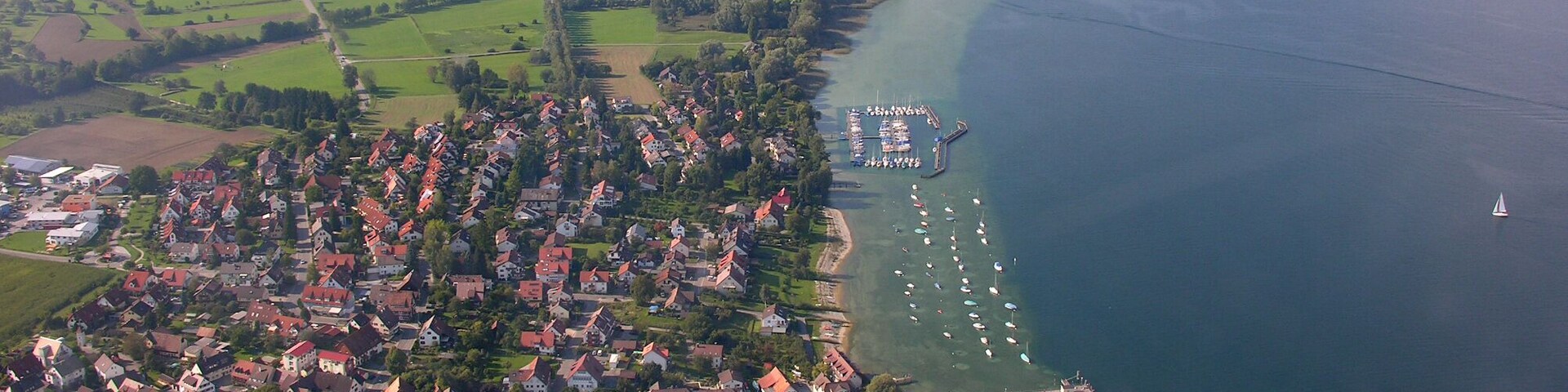 Germany, Baden-Württemberg, aerial view of Dingelsdorf
