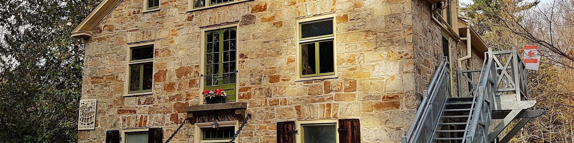 This beautiful grist-mill, located in Mississippi Mills just outside Ottawa, Canada, was constructed in 1830 by a Scottish pioneer. Restored 100 years later its now used to host special events such as local art shows. The mill is surrounded by beautiful forest filled with hiking trails. #InStone