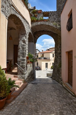 The village of Ruviano in Campania, Italy.