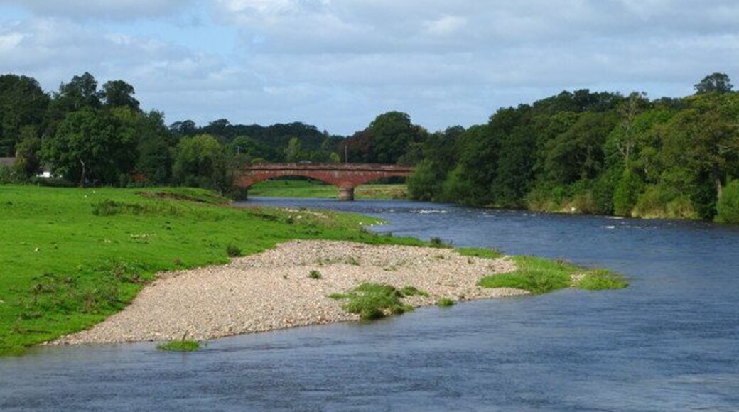 River Eden View from Holme Eden looking towards Warwick Bridge.