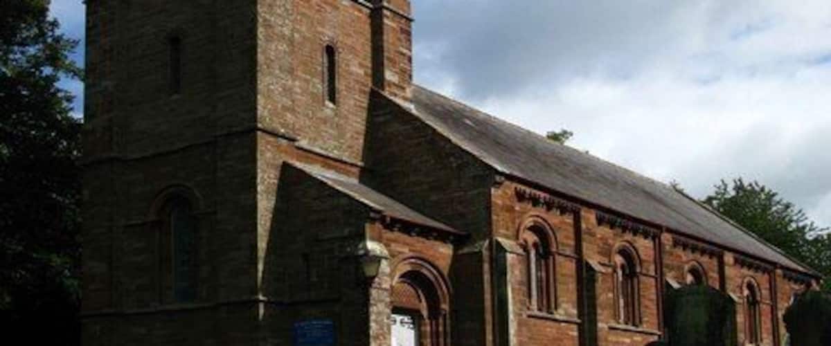 St Paul's, Holme Eden. Built in 1845 in the neo-Norman style.