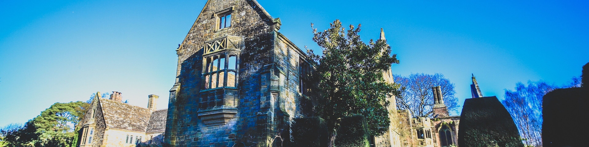 Great ruins in beautiful countryside.