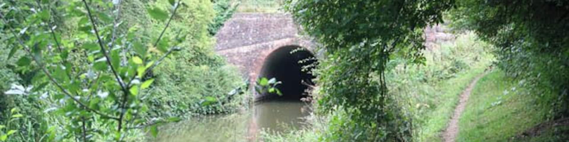 Saddington Tunnel on the Grand Union Canal, Leicestershire. One of three tunnels on this stretch of the Grand Union Canal. The others are Crick Tunnel in SP5972 and Husband Bosworth Tunnel in SP6384. In 1796 James Barnes was called in to assess the line of Saddington Tunnel. He judged it was not straight but did not consider the problem serious. See 220283 for the other end of the tunnel.