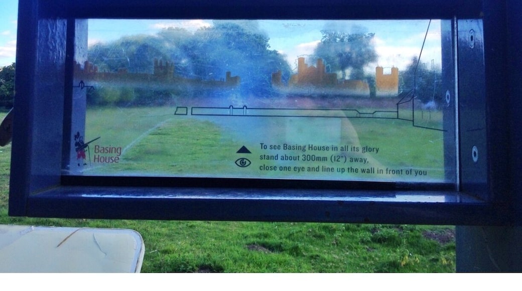 The grounds of Basing House are great... so save your visit for a sunny day. The old barn is the biggest in the South of England, and still has some awesome cannonball damage from the English civil war. Be sure to check out the cannon at the top of the hill (aimed at Basingstoke town centre) and the stunning Wadworth pub near the entrance of near the entrance to the car park! Beer o'clock!