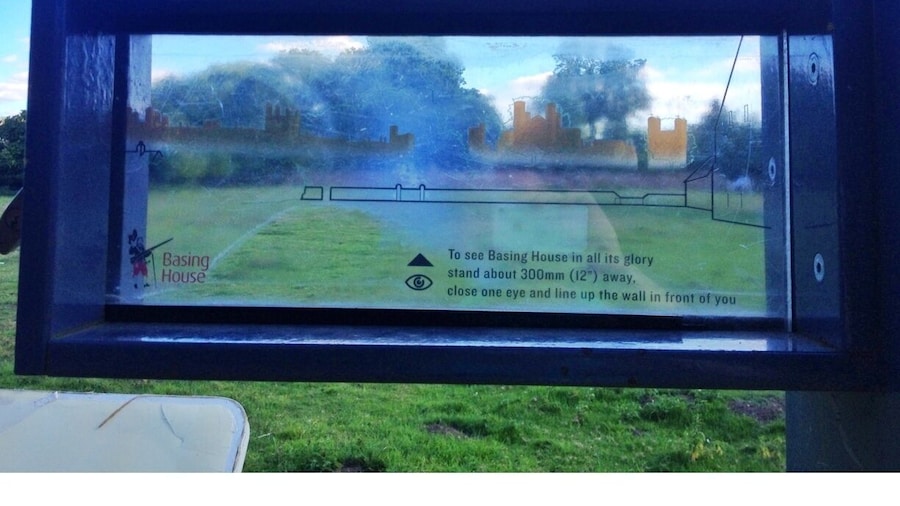 The grounds of Basing House are great... so save your visit for a sunny day. The old barn is the biggest in the South of England, and still has some awesome cannonball damage from the English civil war. Be sure to check out the cannon at the top of the hill