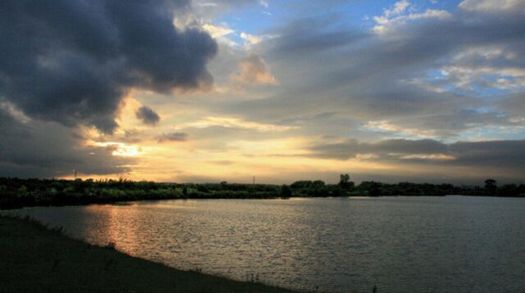 Sunset Over a Gravel Pit