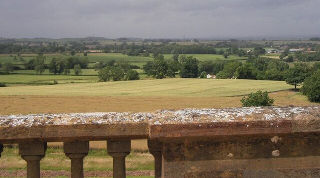 Halswell House, Goathurst A view looking north towards the Somerset coast from the roof of Halswell House. All the land down to the foreshore, just over seven miles away, was once owned by the Tynte family. Brean Down can just be seen in the distance.