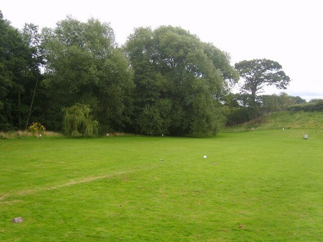 Empty Caravan Site Behind the Bridge Inn Dorrington.