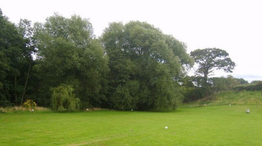 Empty Caravan Site Behind the Bridge Inn Dorrington.