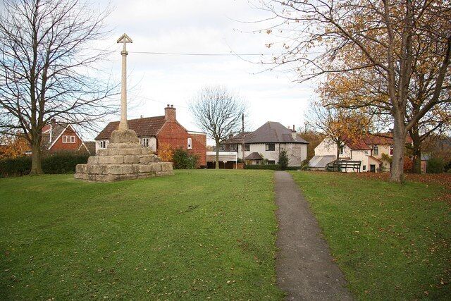 The Green The Green and ancient cross at Muston