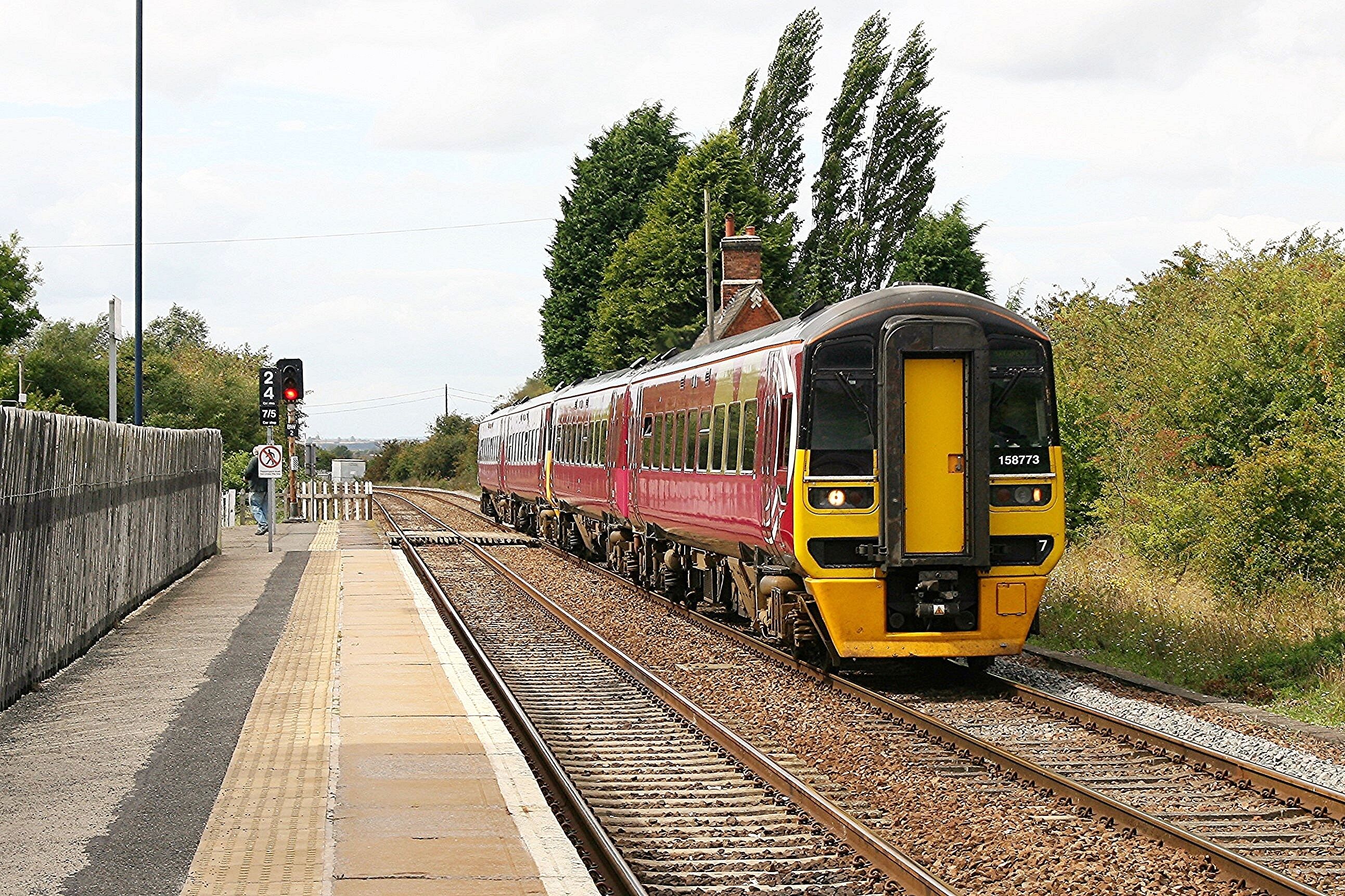 Class 158 158-773 East Midlands Trains Bottesford 29-08-2009