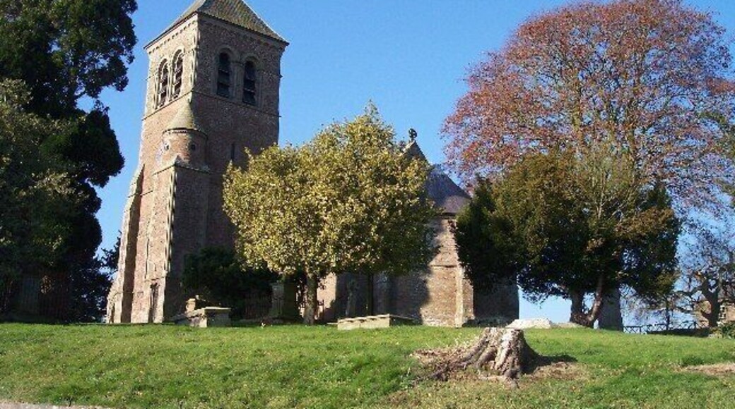 St John's parish church, Pencombe, Herefordshire, seen from the southeast