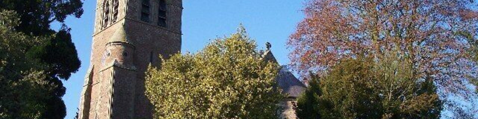 St John's parish church, Pencombe, Herefordshire, seen from the southeast