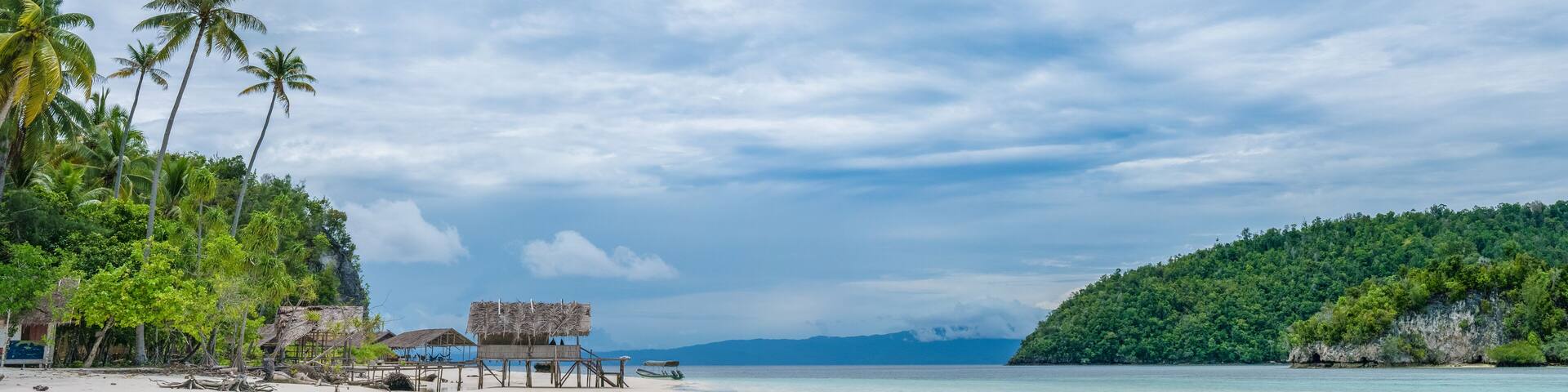 Water Hut of Homestay on Kri Island. Raja Ampat, Indonesia, West Papua