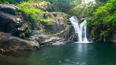 Natural scenery forests waterfalls Khlong Pla Kang