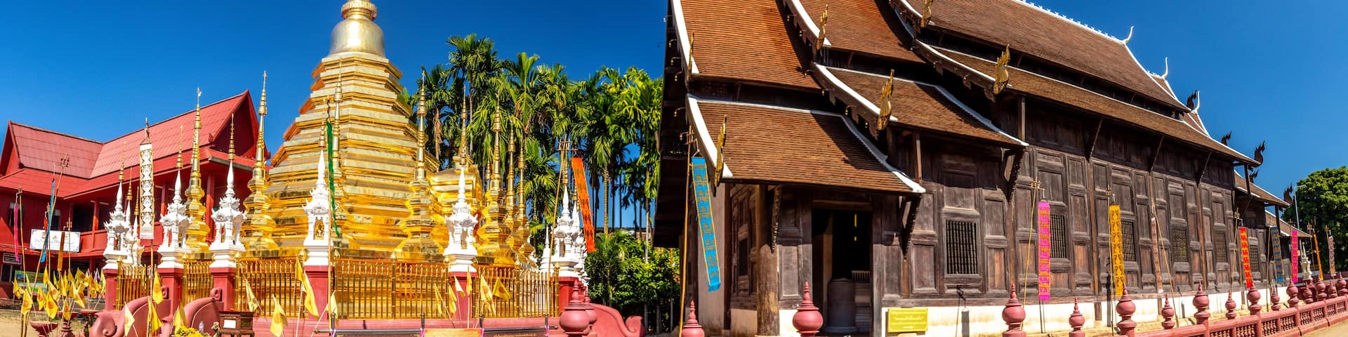 Wat Phan Tao, temple in Old city Chiang Mai, Thailand