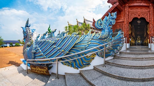 Panorama of Wat Den Salee Sri Muang Gan or Ban Den temple