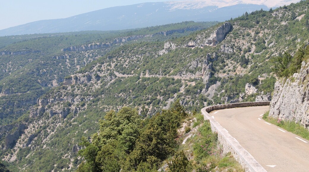 After driving through the lavender fields of Provence near Sault, you suddenly find the road get much narrower and the huge Gorges de la Nesque opens up before you.
Stop near the beginning at the view points to see this amazing view down the valley with the road curving its way along the edge.
Once you have started down the road, there won't be any places to stop as the road is narrow, steep and full of sharp corners.
Definitely a hidden gem in Provence.
#lifeatexpedia #roadtrip #france #provence