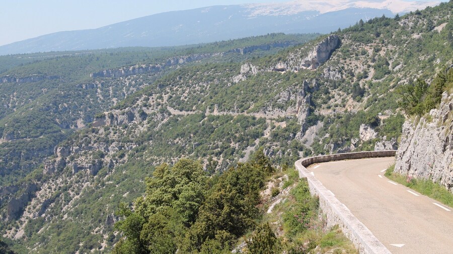 After driving through the lavender fields of Provence near Sault, you suddenly find the road get much narrower and the huge Gorges de la Nesque opens up before you.
Stop near the beginning at the view points to see this amazing view down the valley with the road curving its way along the edge.
Once you have started down the road, there won't be any places to stop as the road is narrow, steep and full of sharp corners.
Definitely a hidden gem in Provence.
#lifeatexpedia #roadtrip #france #provence