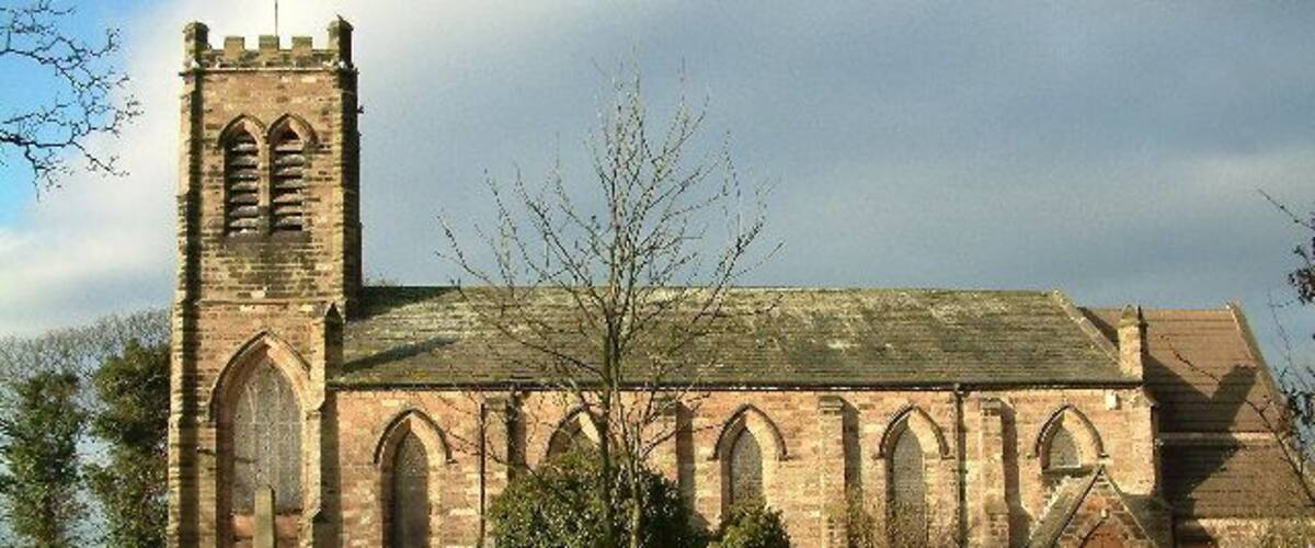 Parish church of St Thomas and the Holy Rood, Melling, Merseyside, seen from the southeast