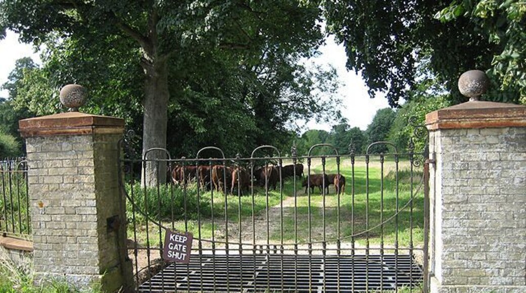 Park Gate to Bayfield Hall near Home Farm