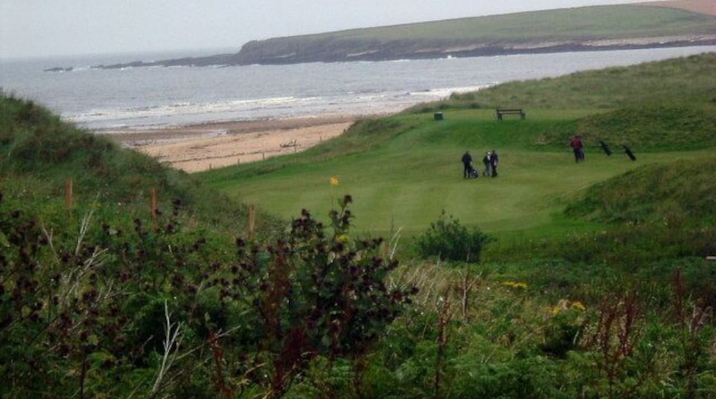 Golfers at Sanside Bay