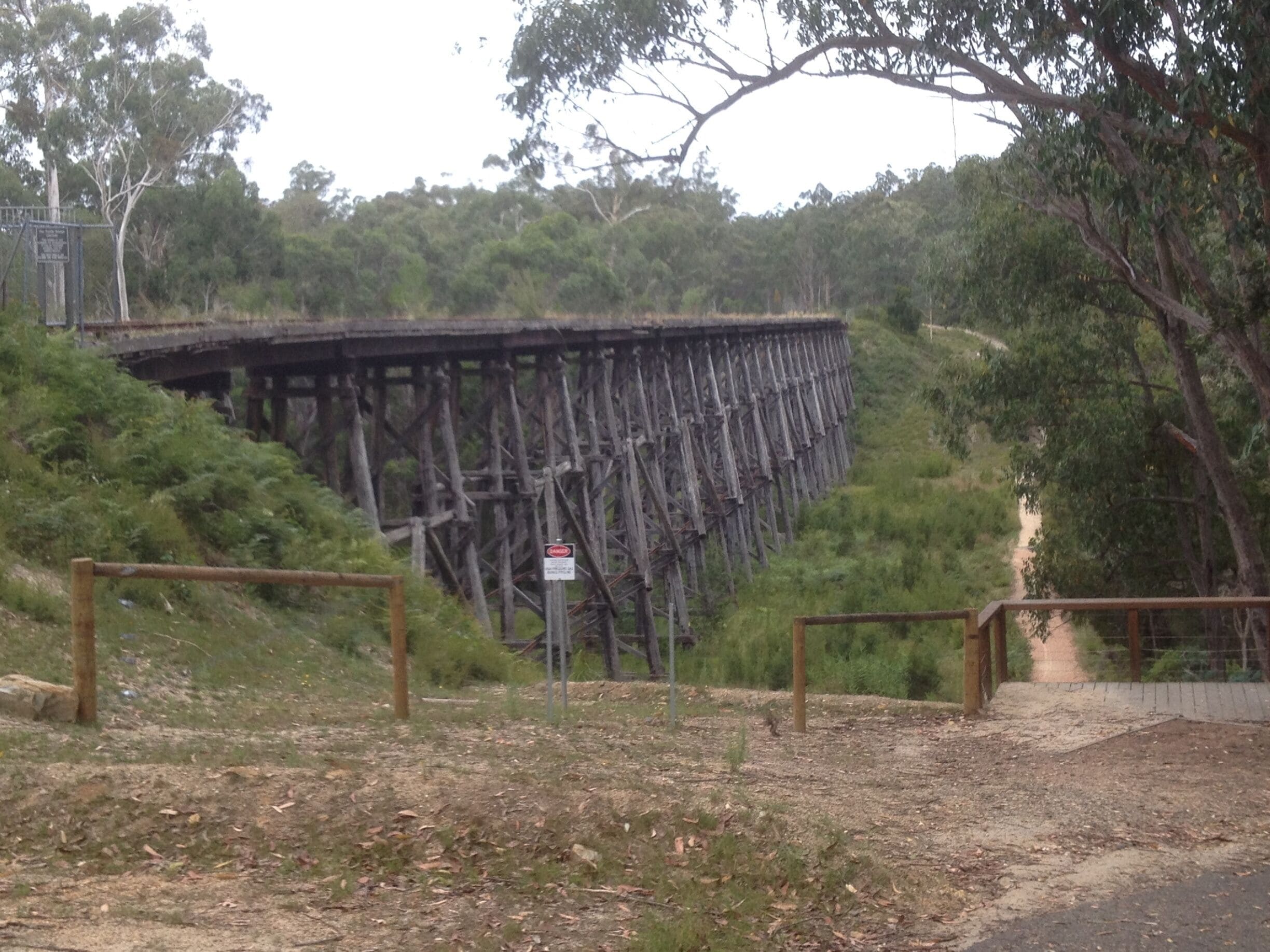 A view of the Stony Creek Trestle Bridge 