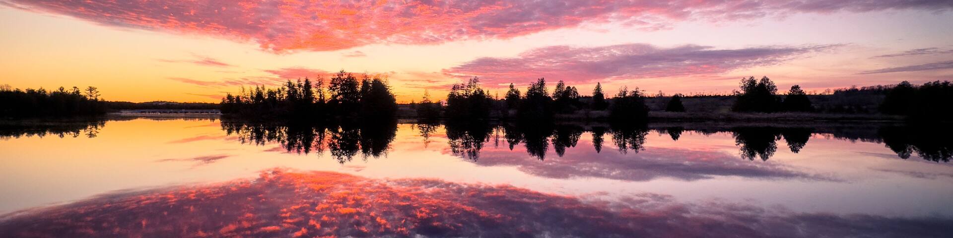 Sunset over the Otonabee River