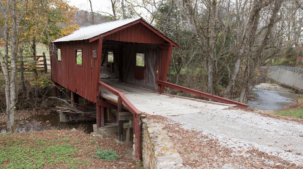 F64H10 Covered Bridge at Waddell Hollow near Leipers Fork Tennessee