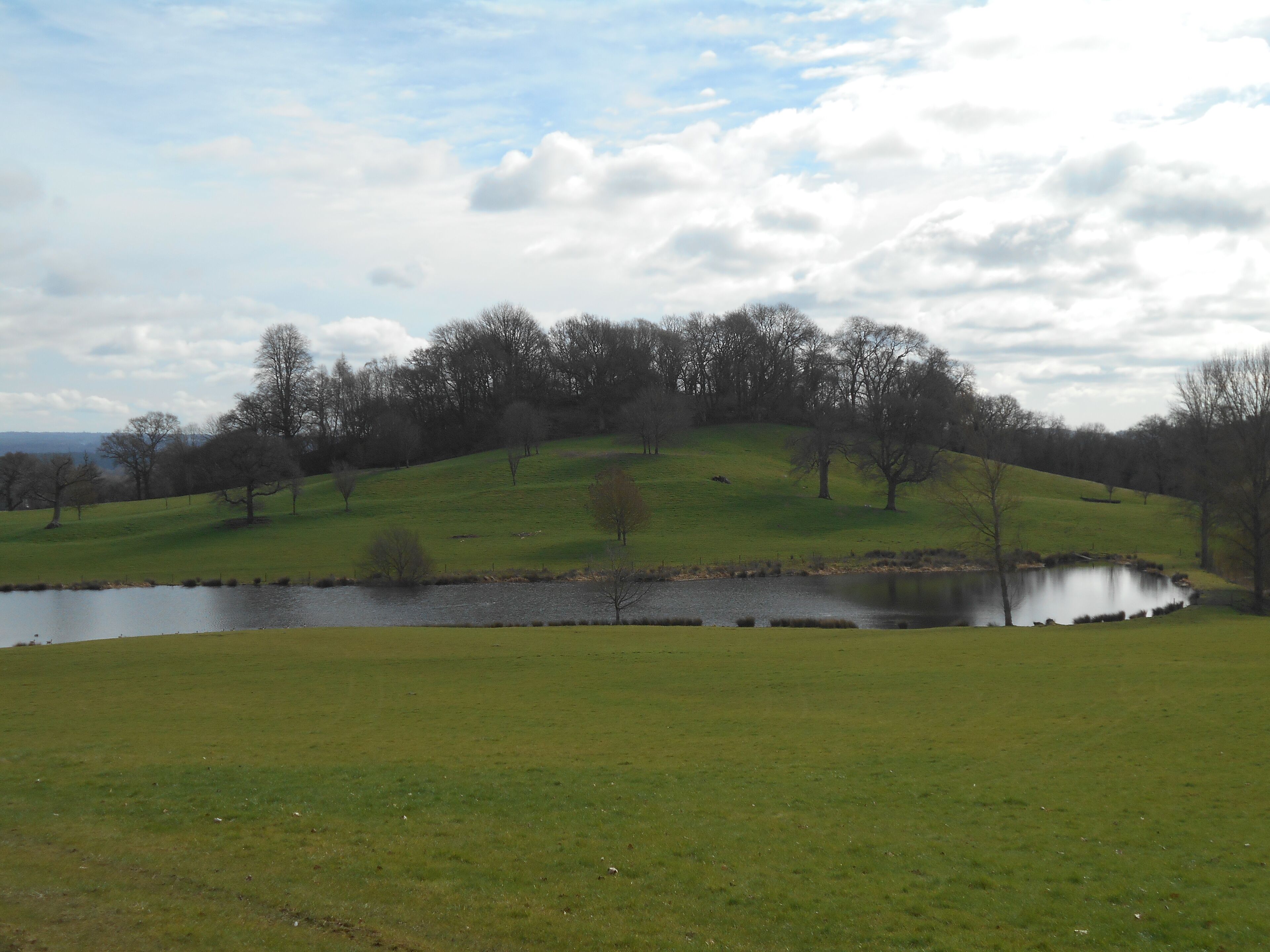 King John's Hill, in Worldham Parish, Hampshire. The hill was an Iron Age hillfort, with a later medieval hunting lodge attributed to King John.