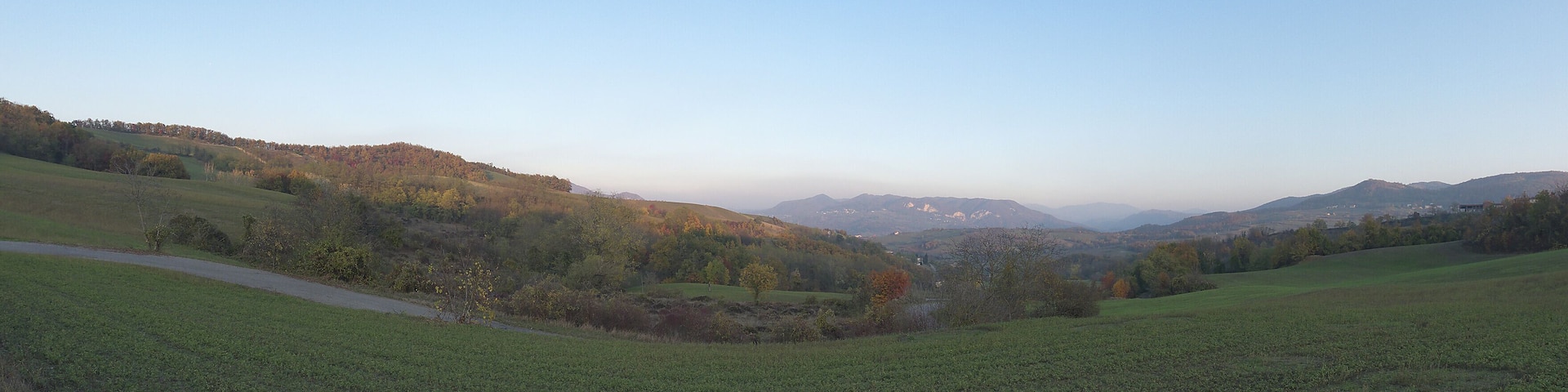 Vista verso la Valle Staffora