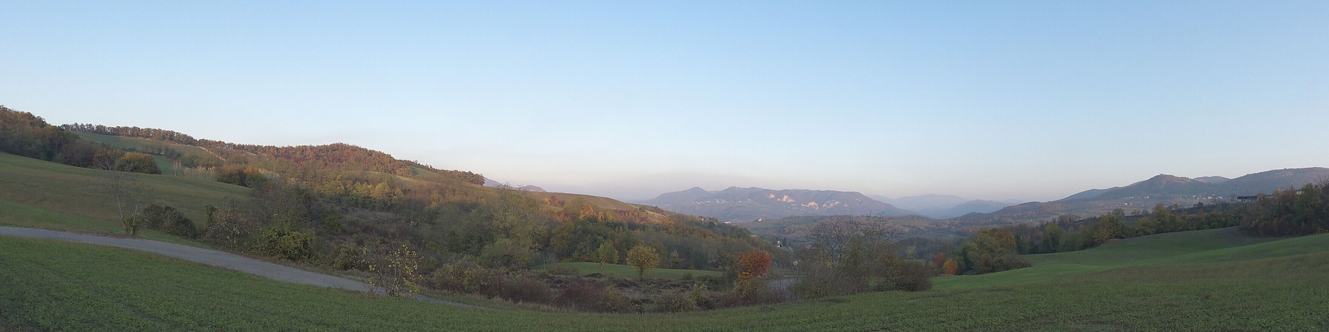 Vista verso la Valle Staffora