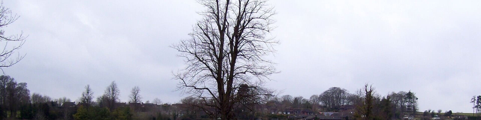 Junction on the A33 The smaller road is Lovedon Road leading to Kings Worthy.