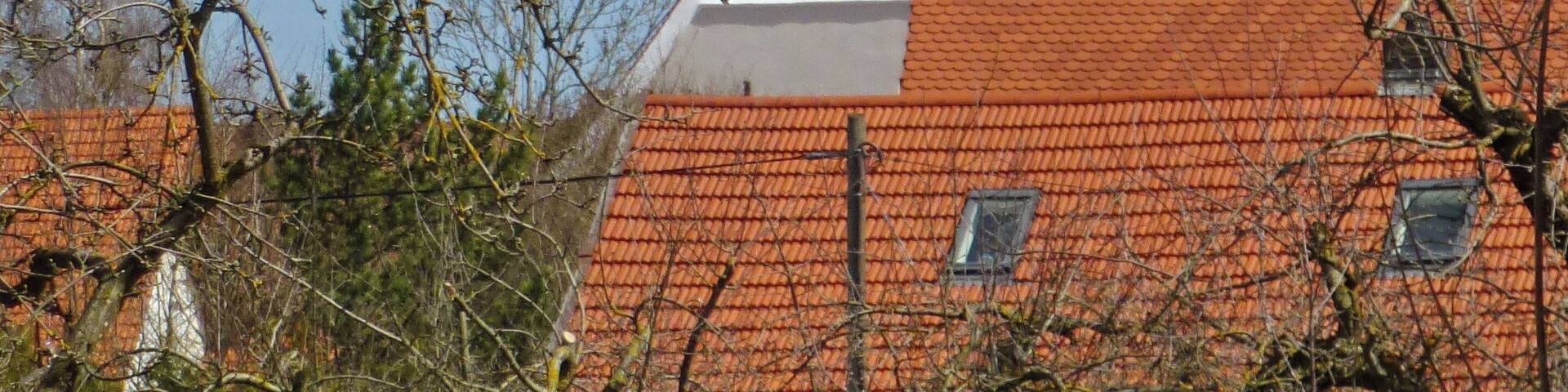 Geltendorf, Kirchstr. 2, Katholische Nebenkirche St. Stephan. Detail: Turm