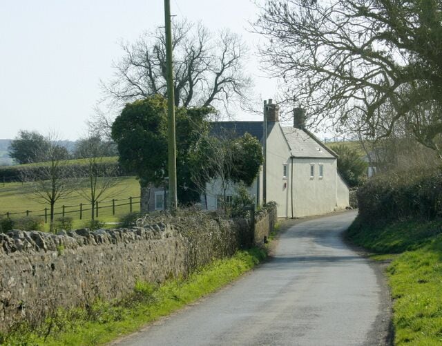 Cottage on Pitcot Lane Just past Barlake Farm.