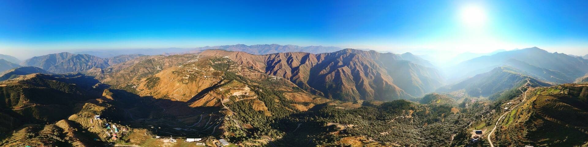 Chakrata Hills - Panoramic Drone View