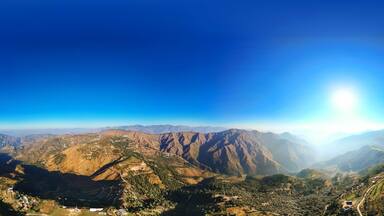 Chakrata Hills - Panoramic Drone View