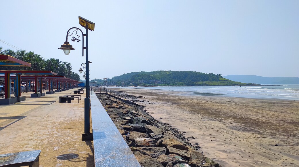 beautiful view at murud beach in maharashtra in india.