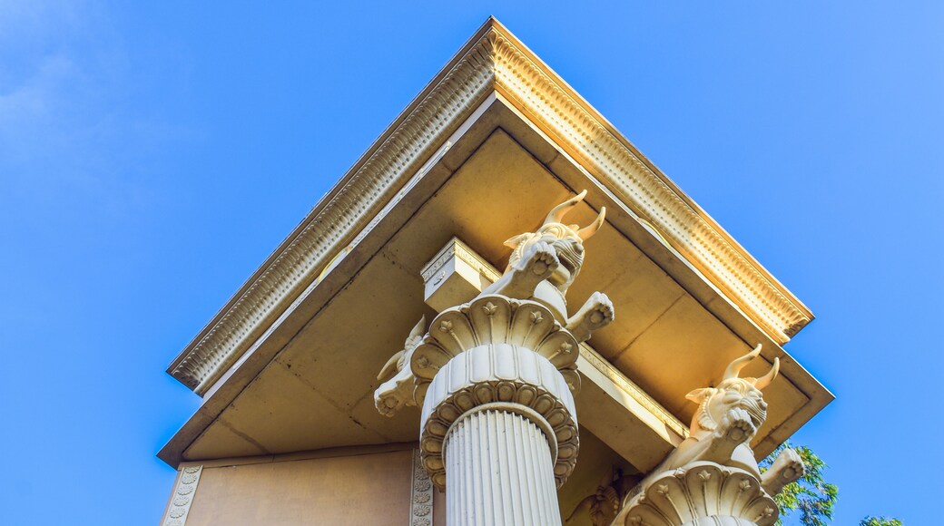 udvada village decorative gate up view.