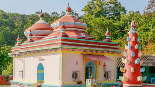 Beautiful and colorful Ganesha Temple, Hedavi, Guhagar, Kokan, Maharashtra, India.
