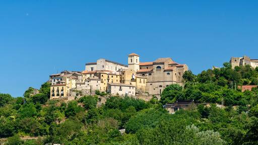 Summer landscape in Irpinia, Southern Italy. Altavilla Irpina
